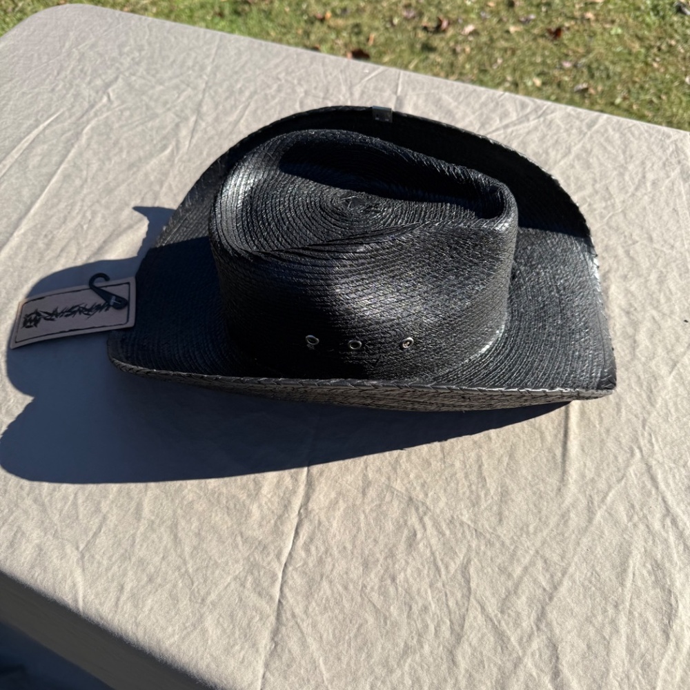 Black Wornstar Hellrider cowboy hat - Picture 3 of 7